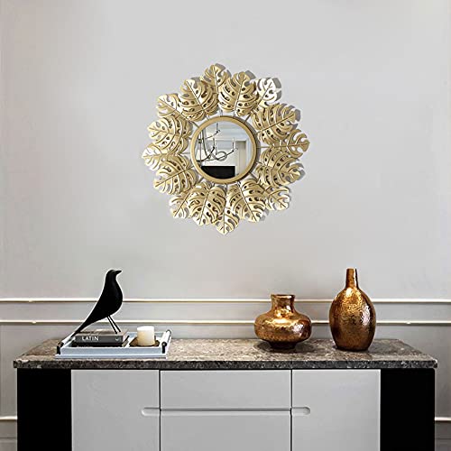 TONIJAWES Specchio da parete in ferro battuto