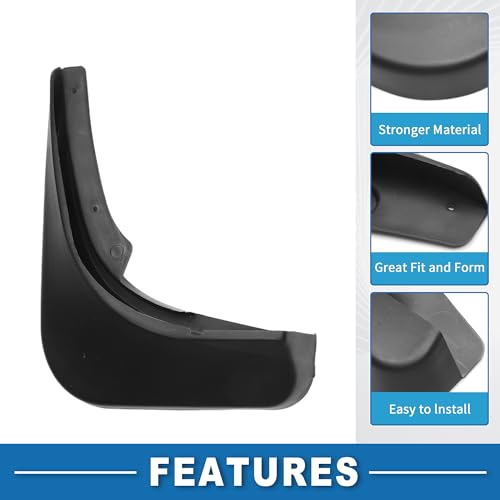 Image of Mud Flap Splash Guard with Mount Accessories Front & Rear Side Mud Guard for Chevrolet Cruze Sedan 2010-2015 (Set of 4)