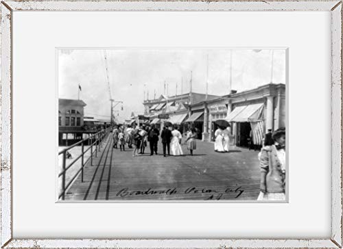 INFINITE PHOTOGRAPHS Photo: Boardwalk,Piers,Wharves,Ocean City,New Jersey,NJ,c1908,Frost Brothers,Bros