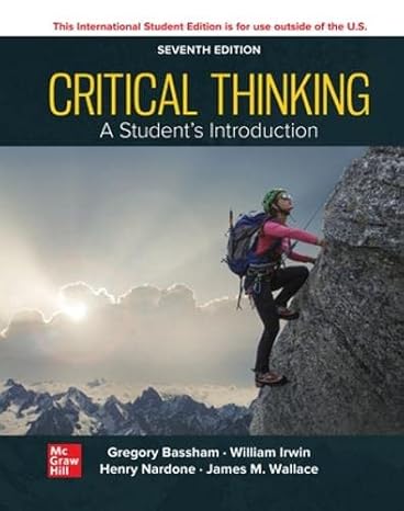 Critical Thinking: A Students Introduction ISE-Wow! eBook