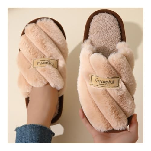 Sandals, Women's Winter Slippers - Thick-Soled Warm Cotton Indoor House Shoes Shower Shoes4
