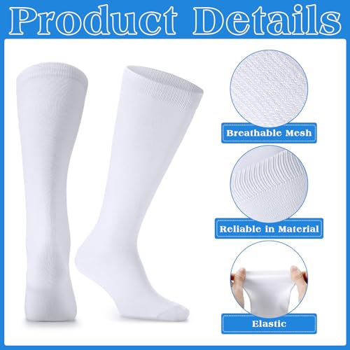 Toulite 6 Pairs Stirrup Sanitary Liner Baseball Socks Under Stirrup Sanitary Liner Softball Tube Socks Multi Sport Field Hockey Football Socks for Adults3