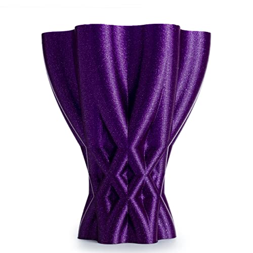 Image of ZIRO Diamond Series Filament, 3D Printer Filament 1.75mm, Shiny Sparkle PLA with Glitter, Twinkling Neatly Wound 1kg /2.2lbs Spool, Fit Most FDM 3D Printers, Dimaond Purple