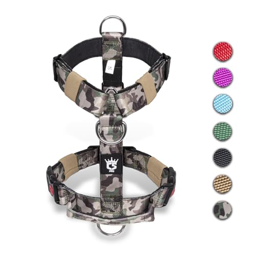 TSPRO Premium Ultraresistant No Pull Dog Harness for Medium to Large Dogs Heavy Duty