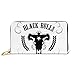 Produktbild JHGFG Herren Leder Brieftasche Black Bulls Whisky Label Lange Brieftasche Brieftasche RFID Blocking