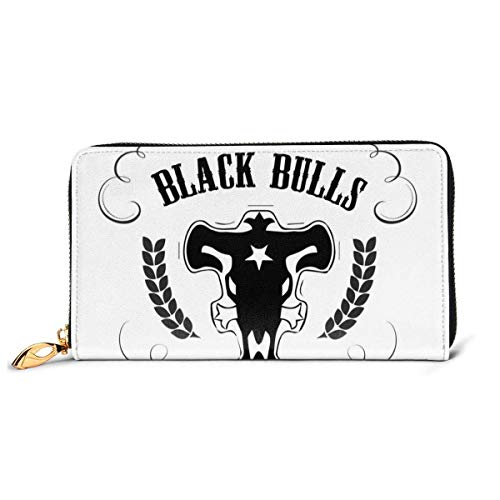 Preisvergleich Produktbild KJKT Herren Black Bulls Whisky Label Anime Echtes Leder Long Wallet