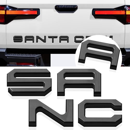 Tailgate insert letters for Santa Cruz 4D raised badge