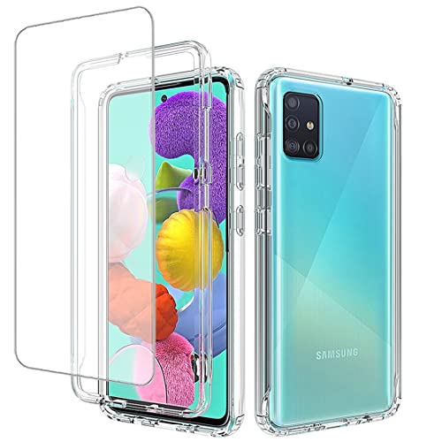 Coque Galaxy A51 4G silicone transparent film protection écran SM-A515U
