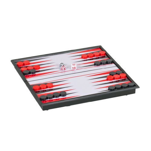 WE Games Travel Magnetic Backgammon Set - 10 inch Travel Games for Adults, Magnetic Travel Games, Backgammon Sets, Pocket Games for Vacation, Portable Travel Size Games