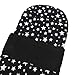 RUIXIA Winter Warm Thick Fleece Baby Stroller Sleeping Bag Detachable Universal Waterproof Toddlers Bunting Double Zipper Closure Footmuff Newborn Infants Swaddle Blanket Pram Wrap (Black Star)BAG910