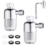 【Elemento filtrante denso】El elemento filtrante de acero inoxidable del filtro de agua del cabezal de ducha tiene un filtro de malla fina de 40 μm que filtra eficazmente los sedimentos, los lodos, el óxido y los contaminantes metálicos del agua, lo que proporciona un potente rendimiento de purificación del agua y minimiza el impacto en el flujo de agua.