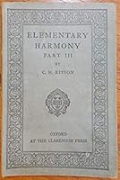 Elementary Harmony, Part III B001AQB228 Book Cover