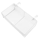 HOLIDYOYO ベッドサイド ハンギングストレージ オーガナイザー 脚付きコンテナ モダンデザイン スリッシュ収納バスケット 吊り下げ可能 簡易ホワイト中 収納ソリューション 寮用や自宅に