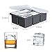 Large Ice Cube Tray for Whiskey: FDDBI Silicone Ice Cube Trays with Lid - 2Pack Big Square Old Fashioned Ice Cube Maker for Cocktail - 2inch Huge Cubed Ice Trays for Whisky