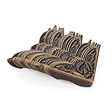 BQLZR 39x10mm Alt Antik Bronze Schreibtisch Kantenabdeckung Eisen Kasten Eckenschutz Packung mit 20