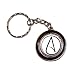 Atheism Atheist Symbol Round Spinning Keychain