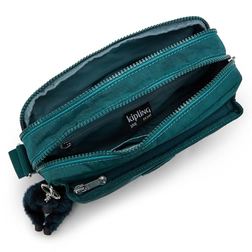 Image of Kipling Women's Abanu Medium Crossbody Bag, Lightweight, Adjustable Nylon Waist Pack with Multi-Compartment Zip Pockets