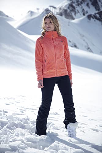 Geographical Norway Upaline Lady - Fleece Fine Frauen Warm Fermetur Zip - Jacke Herbst Winter Frühling Warm Frauen - Long Sleeve Pullover Pelz Weich Komfort Outdoor (Hell Rose M-Größe 2)