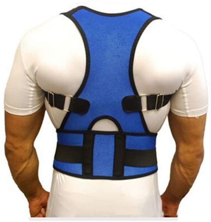 Correcteur de posture QJRGUY bleu taille L pour redresser les épaules