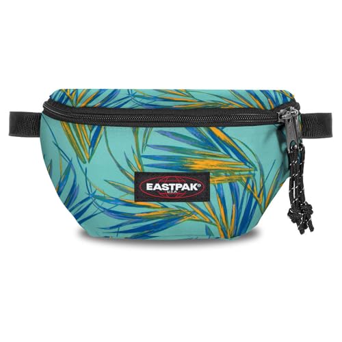 EASTPAK SPRINGER Marsupio, 2 L, Brize Palm Aqua, Blu