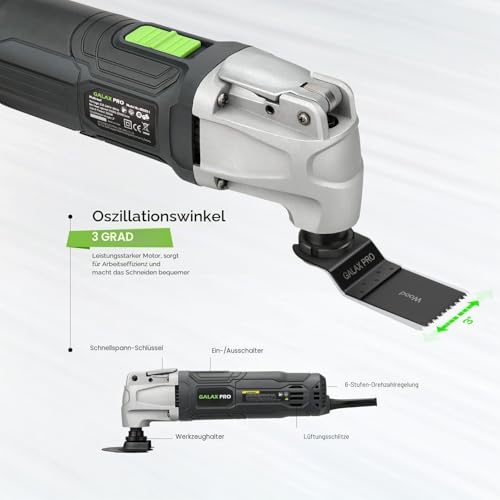 GALAX PRO 260W Oszillierer – 6-fach verstellbar & kraftvoll
