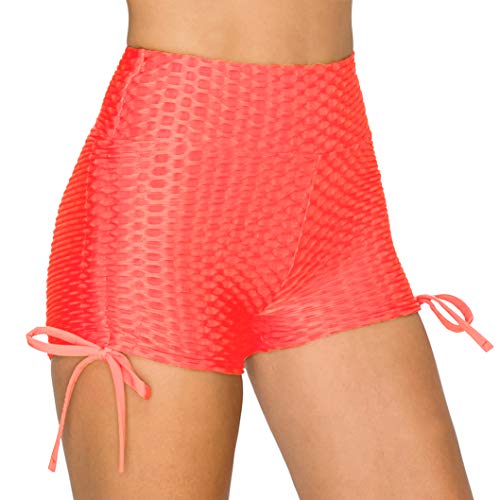 Image of ALWAYS Women's Honeycomb Compression Shorts - High Waist Slimming Butt Lift Textured Workout Shorts