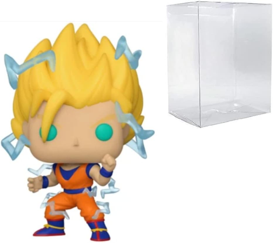 POP! Animation Dragon Ball Z: Super Saiyan 2 Goku PX Exclusive Vinyl Figure (Bundled with Compatible Box Protector Case)