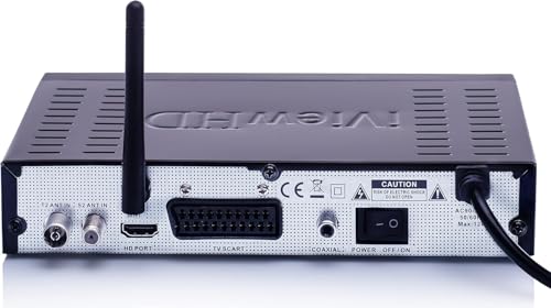 Full HD Combo Freeview and Satellite HD Receiver USB Recorder Built-in WiFi Compatible with SKY FREESAT VIRGIN & FREEVIEW Dishes Digital TV Wi-Fi Set Top Box Terrestrial Tuner 4in1