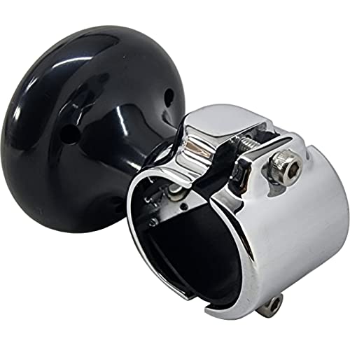 Salty Reef - Steering Wheel Suicide Knob - Fits Steering Wheels Up To 1" Vertically And 1 1/2" Horizontally - Plastic (Black) #TOP1