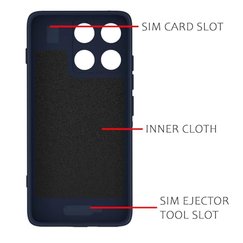 Image of Casotec Back Cover | MagFit Ring Design (Non-Magnetic) | Shockproof Case | Anti-Slip Grip | Raised Camera Edges | Slim Protective Case for Motorola Moto Edge 70 5G (Steel Blue)
