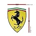 Ferrari Pegatina original con escudo de 3,5 x 5 cm.