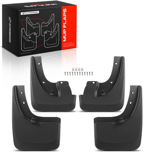 Image of A-Premium Mud Flaps Compatible with Nissan | for Nissan Frontier 2022-2026, No Drilling Required Mud Guards with Hardware Accessories, Set of 4 Front and Rear