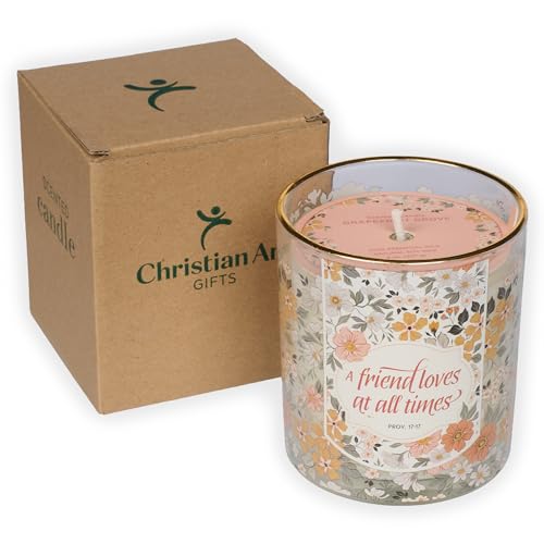 Image of Christian Art Gifts Grapefruit Grove Scented Candle: Proverbs 17:17