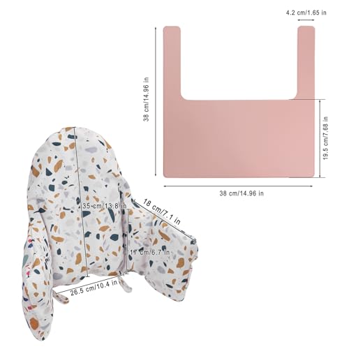 Coussin pour chaise haute IKEA Antilop avec double set de table - 7