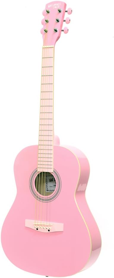 Darling Diva DDPKG02PK Acoustic Guitar, Cotton Candy Pink