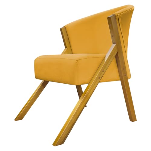 Poltrona Decorativa Para Sala Cadeira Reforçada Para Recepção Sal...