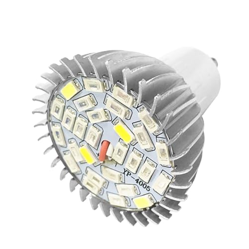 KIMISS Lampe de Culture, 28 W à Spectre Complet E14 GU10, Lumière LED pour Terrasse Intérieure, Pelouse, Jardin, Soins de Jardinage, Serres, équipement de...