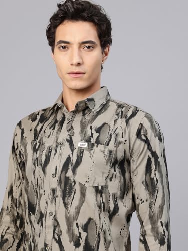 Image of Majestic Man Stylish Abstract Print Casual Shirt - Pure Cotton| Full Sleeve | Trendy & Comfortable