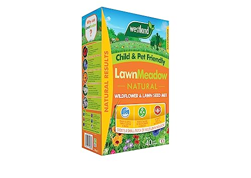Image of 2.8kg Lawn Meadow Natural Wildflower & Lawn Seed, Wild Flower Butterfly & Bees Attracts Bees & Butterfly No Grass Pure Wildflower Seeds Genuine UK Seed Mix, Easy to Grow