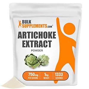 BulkSupplements.com Artichoke Extract Powder – Herbal Supplement, Sourced from Artichoke Leaf & Stem – Gluten Free…