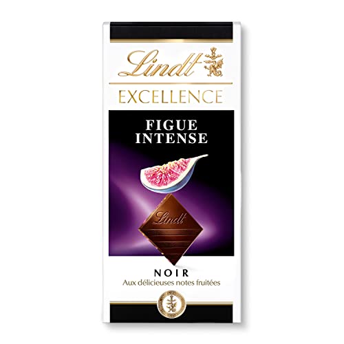 Lindt - Tablette EXCELLENCE Noir Figue Intense - Chocolat Noir, 100g