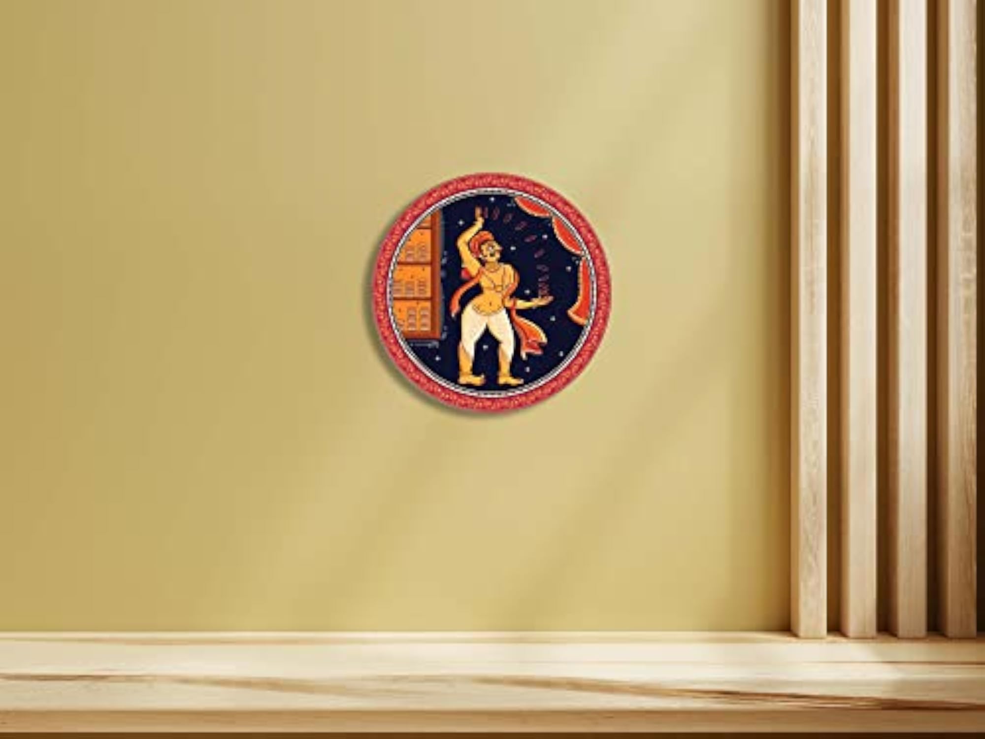 Subak Artworks Design Wall Decor Plate, Pattachitra Artwork
