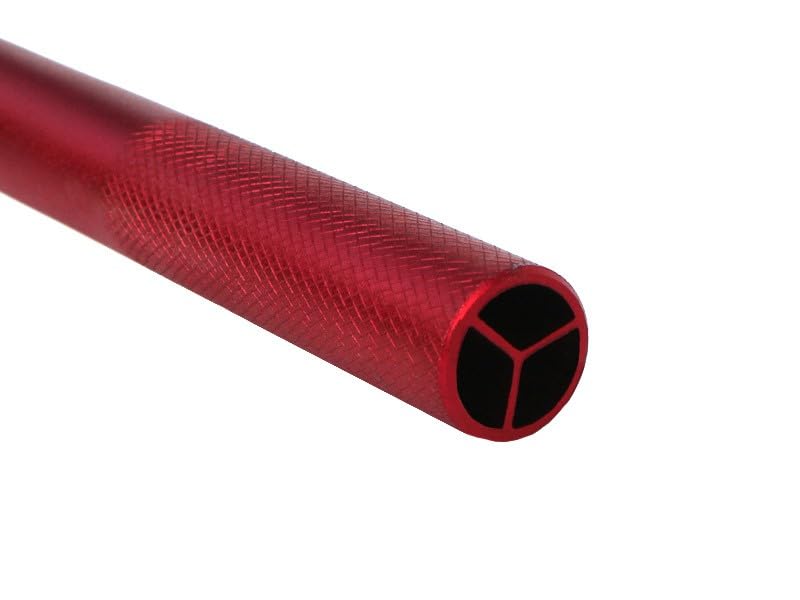 Guidon Avec Barre GUNSHOT Diam. 22 Mm Rouge - Pour Dirt Bike Et Pit Bike Avec Mousse