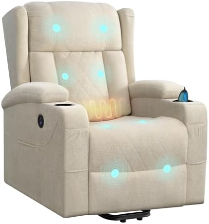 WOLTU Fauteuil Relax Électrique, Fauteuil Massant, Aide à la Vert...