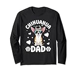 Photo Gallery papà chihuahua amante dei cani chihuahua divertente maglia a manica Photo Gallery papà chihuahua amante dei cani chihuahua divertente maglia a manica