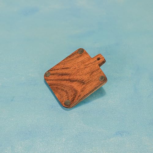 Image of Ireka Home Timber Leaf Coaster Set of 4 | Acacia Wood with Enamel Botanical Leaf Design | Coaster Set Fit for Tea Cups, Coffee Mugs and Glasses