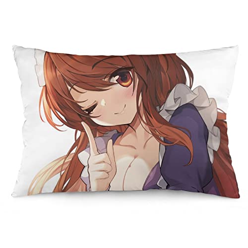 枕カバー 涼宮ハルヒの憂鬱 朝比奈みくる クッションカバー 抱き枕カバー ピローケース かわいい アニメ ホテル品質 柔らかい さらさら肌触り 無地 吸汗 防臭 無臭 抗菌 洗える ソファー背当てカバー 両面プリント お宅 飾り ホーム 車用 正方形 人気