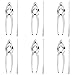 CoZroom Seafood Tools Set Nut Crackers of 12 Pcs Seafood Opener Tool Set, 6 Pcs Lobster Crackers/Crab Crackers and 6 Pcs Stainless Steel Seafood Forks/Picks