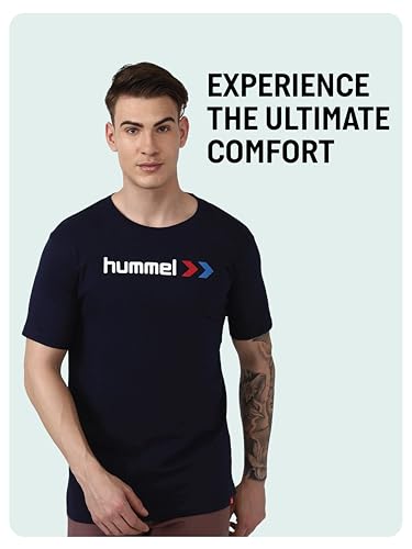 Image of hummel Ombi Men's T-Shirt 2.0 | Comfortable | Breathable Fabric | Durable |Lightweight | for Everyday Use | Ideal for Yoga or Gym | T-Shirt for Men