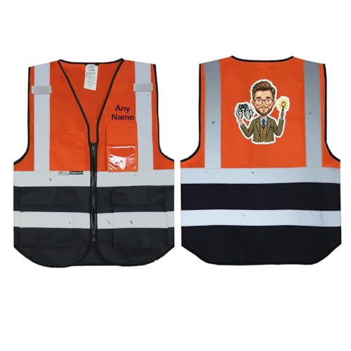 Gilet de sécurité haute visibilité Salzmann orange pour déplacements d'optométriste